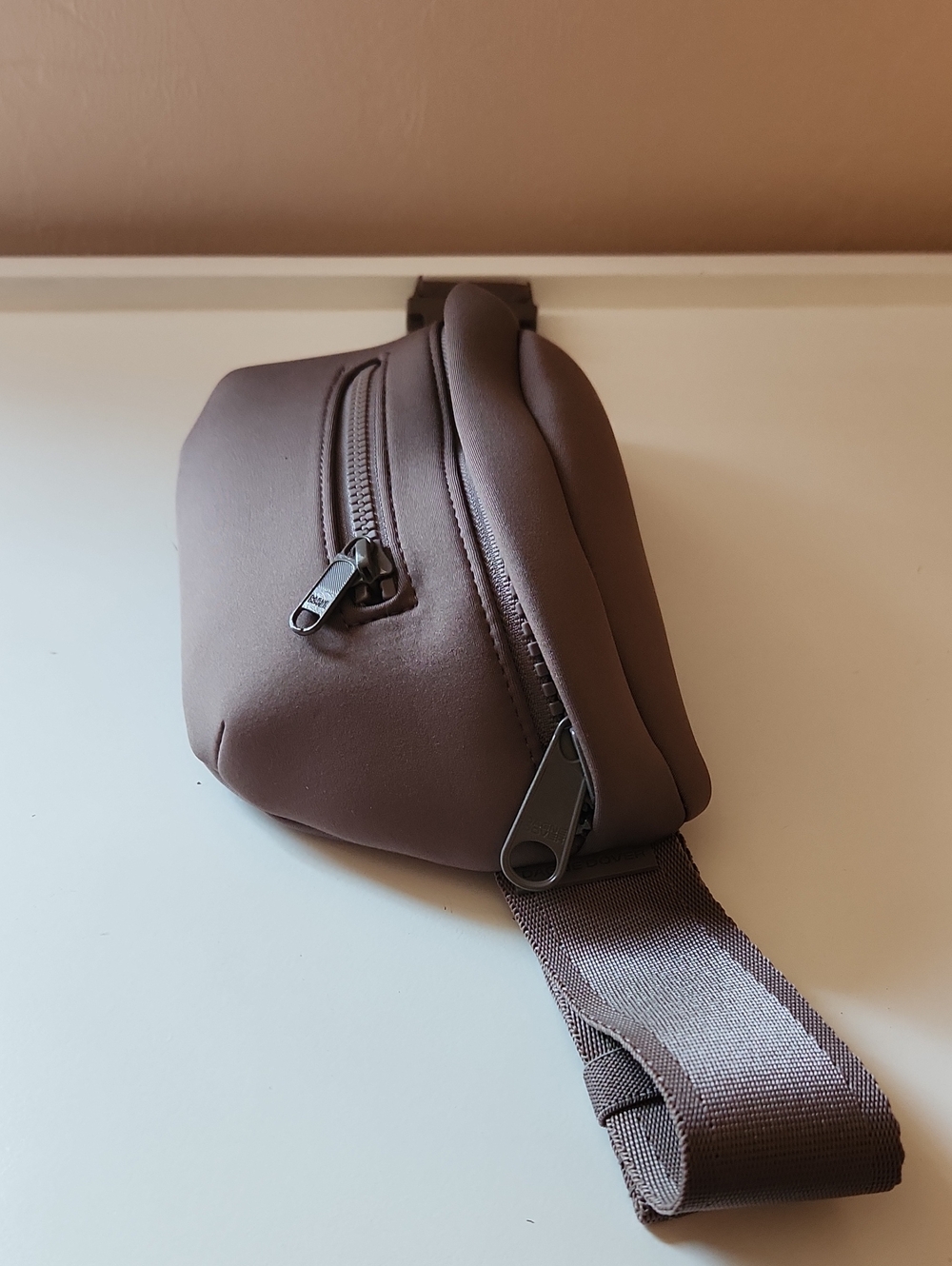 Dagne Dover Ace neoprene Fanny Pack Color: Dune - Picture 8 of 16